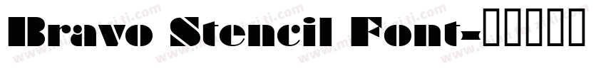 Bravo Stencil Font字体转换